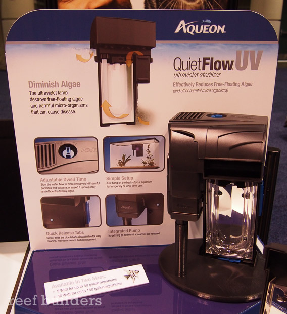 Aqueon QuietFlow UV marries sterilization with the power filter Reef