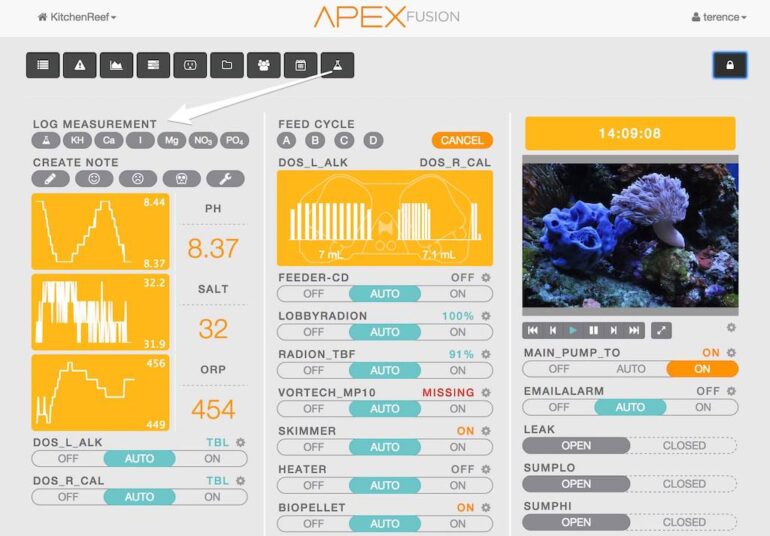 Neptune Apex Fusion apps adds even more things to log, track Reef