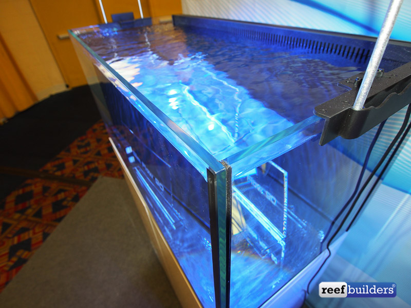 Lux Slim Flow aquarium shown off by Reef Octopus Reef Builders The