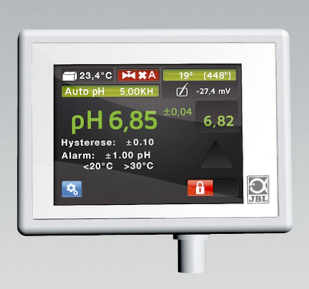 JBL ProFlora pH Control Touch is a touchscreen pH controller Reef