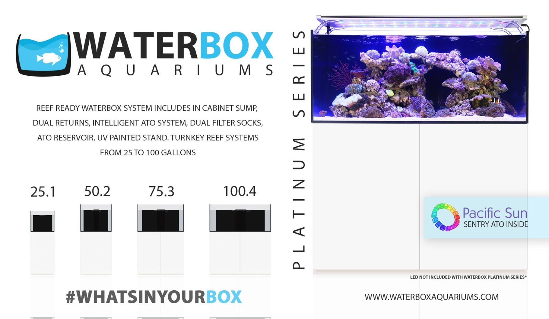 Waterbox Aquariums Launching New Platinum Series AIO Next Week Reef