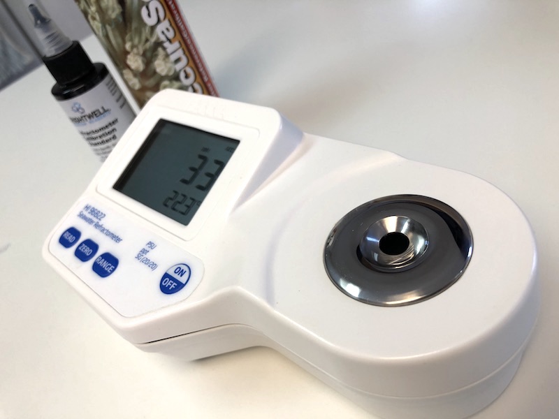 Ocean salinity refractometer aquarium water concentration meter portable tool 