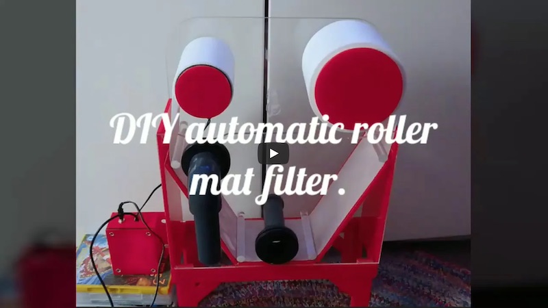 Aquarium Roller Mats, Automatic Fleece Rollers