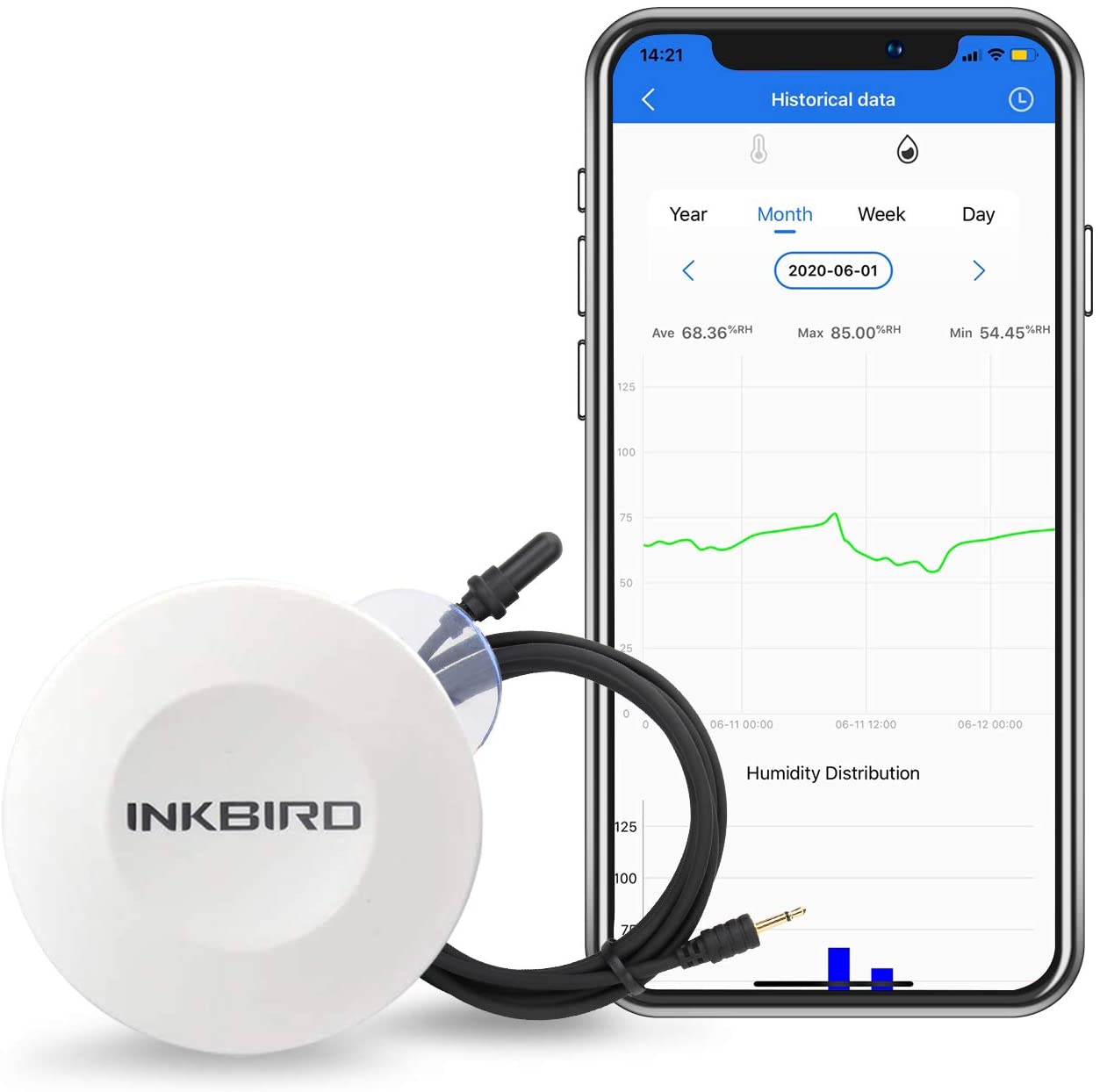 INKBIRD Pocket-Sized Sensor Bluetooth-Compatible Temperature