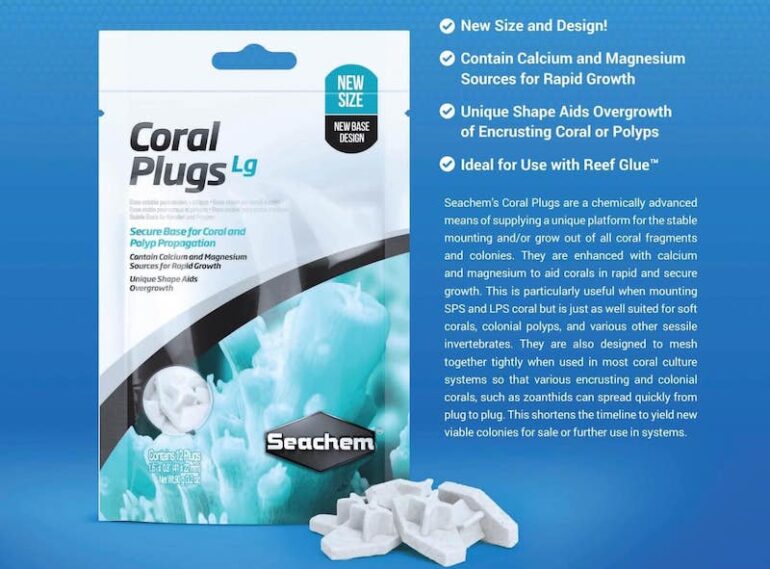 Seachem Coral Plugs Lg Uses our Favorite Hexagon Shape Reef Builders The Reef and Saltwater