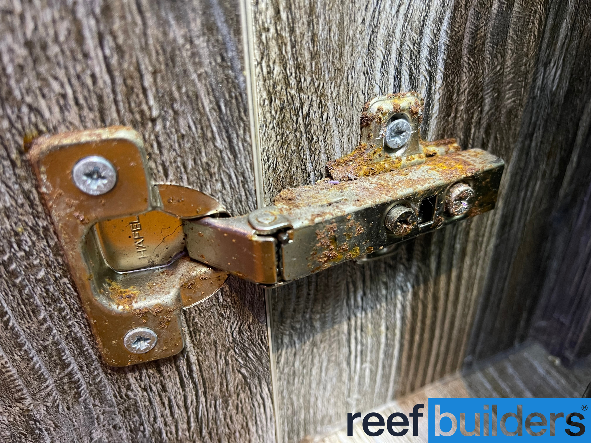 What to do about rusty cabinet hinges, Reef Builders