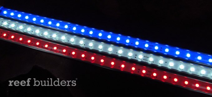 red white blue led striplight